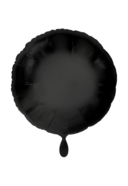 Folienballon 45cm Rund Schwarz